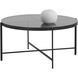 Willem 36.5 X 17.75 inch Smoked Glass Coffee Table, Large